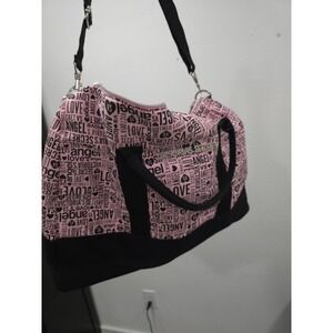 Victoria's Secret‎ Pink Angel Tote Bag Pink & Black Weekender Limited Love Tote